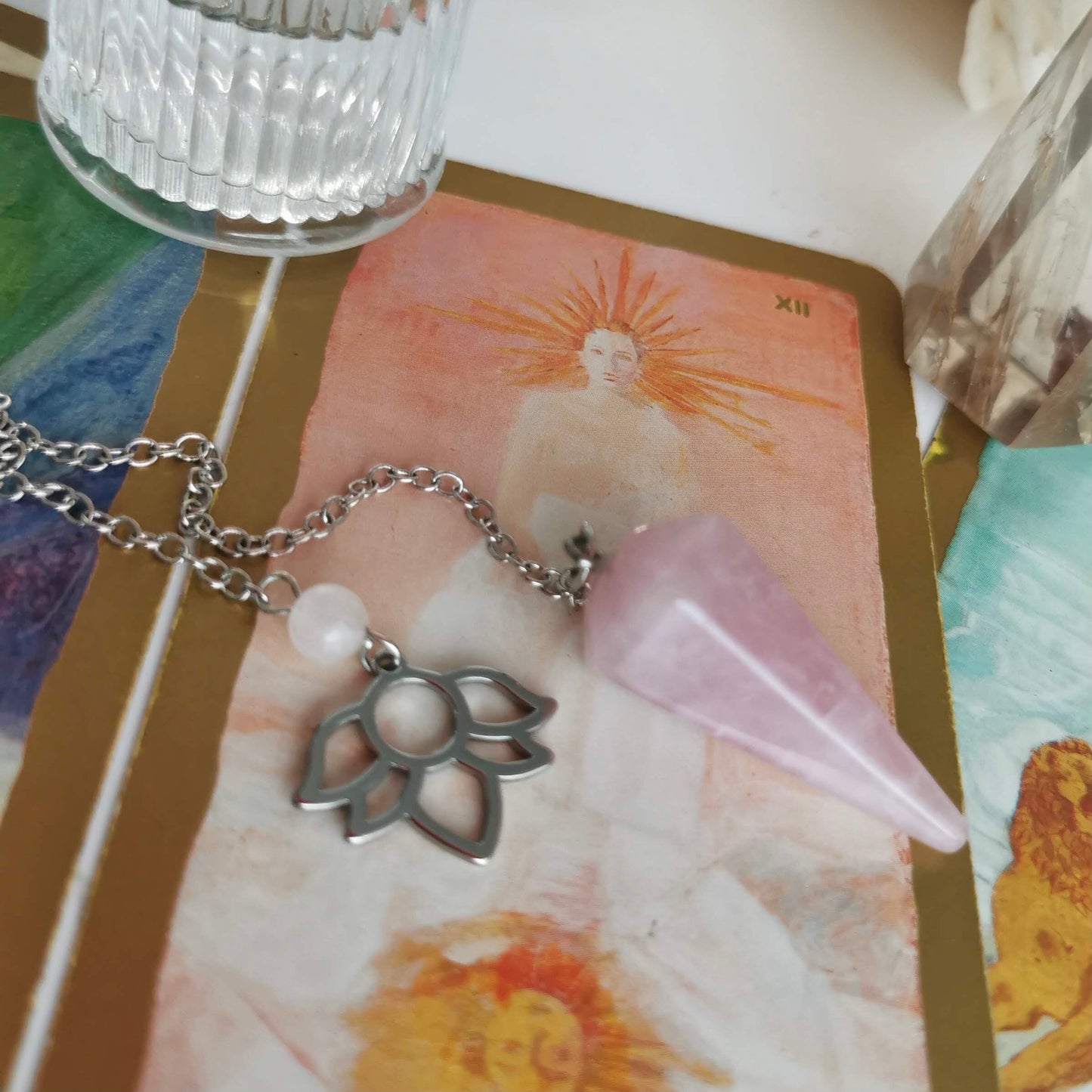 Pendule Quartz Rose