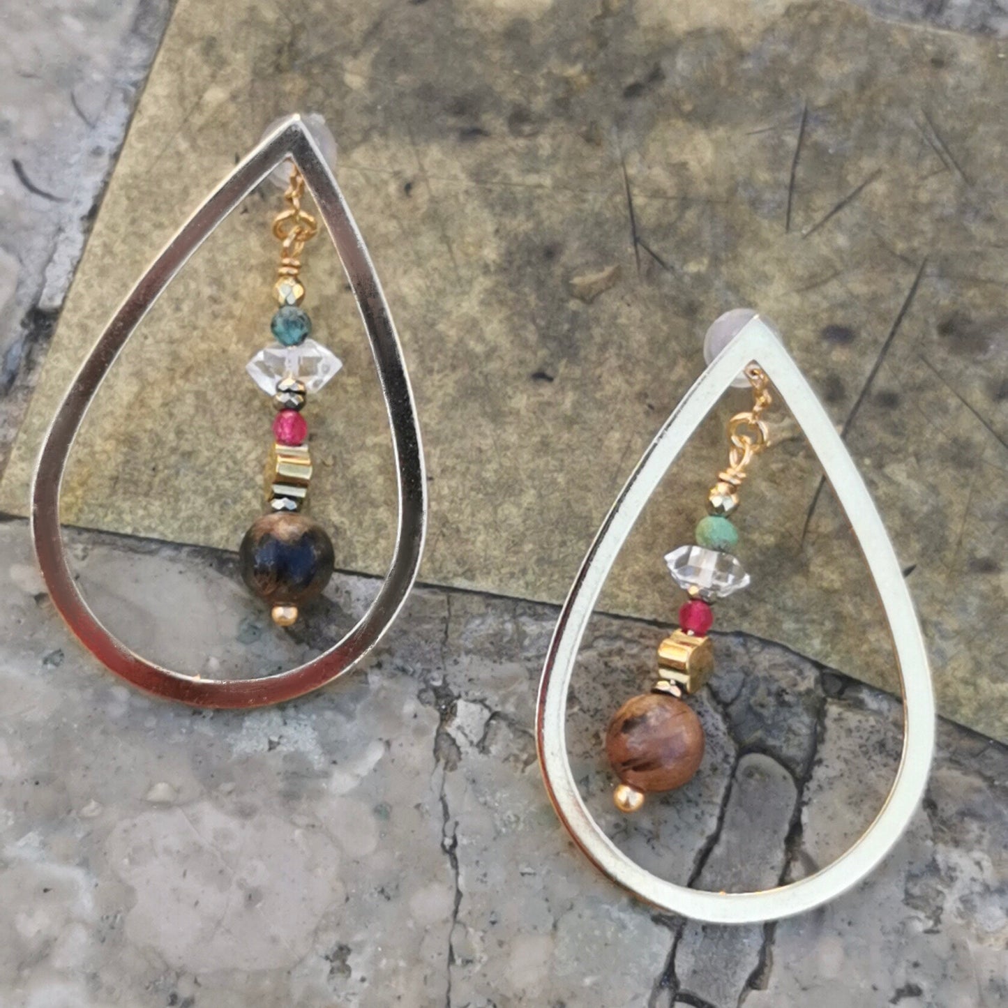 Boucles d’Oreilles ALMA Rubis